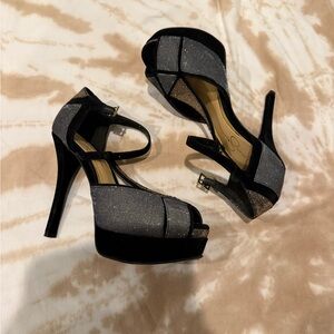 Jessica Simpson Silver and Gold Women's Heels